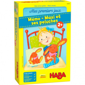 Haba - 306063 - Mes premiers jeux - Mémo - Maxi et ses peluches