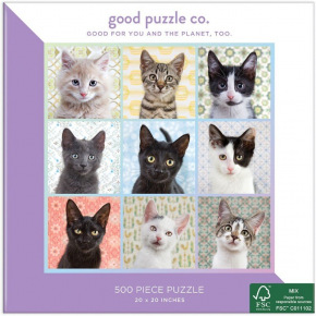 THE GOOD PUZZLE CO - GPC1491 - 500 pc Puzzle/Cat Portraits